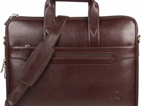 Mochi Men Brown Leather Bags